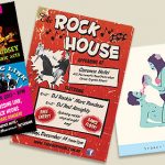 Rockhouse gig fliers